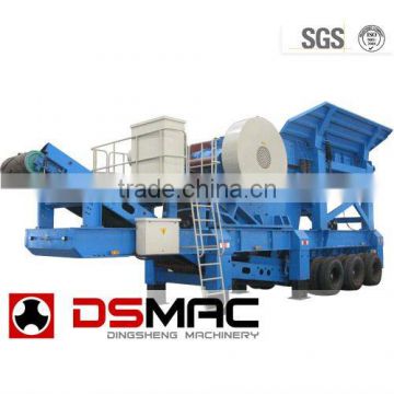 China mining market mobile stone crusher plant