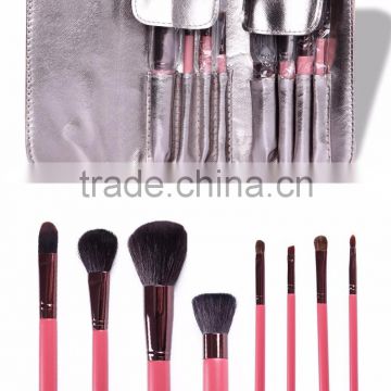 8pcs pink color handle brush make up brushes makeup brush sets