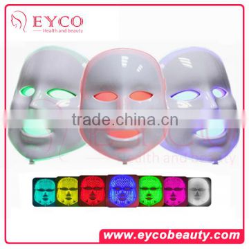 EYCO BEAUTY led facial mask 7 colors/Hot sale PDT LED Facial Mask/cosmetic facial mask