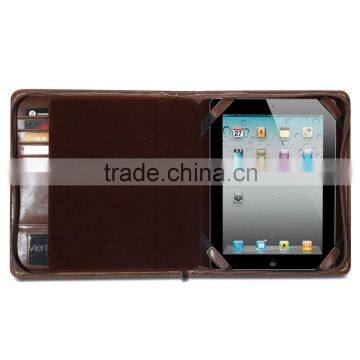 Brown PU Leather Folio Portfolio Case for IPad 2/iPad 3/iPad 4/ IPad Air IPad 5 photo-3