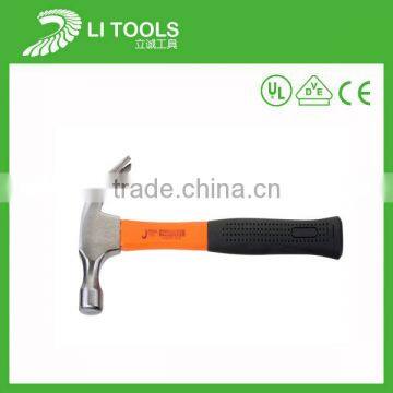 Good quality Carbon steel Fiberglass Handle types of hammers