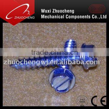 Pan head slotted flange head screws