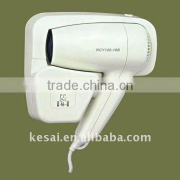 wall-mounted hair dryer