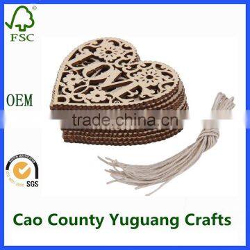 love heart wooden embellishments wood crafts hanging ornaments