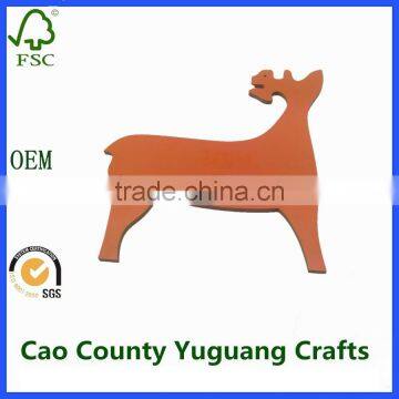 wooden deer shapes for christmas decorations