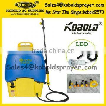 (Model KB-20E-8) 20L electric agriculture sprayer with LED lamp