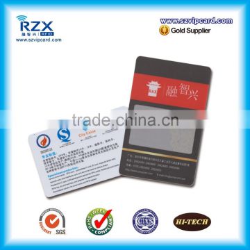 Popular sale plastic PVC rewritable magnetic stripe card