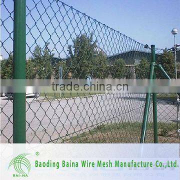 Anti-rust rope mesh chain link fence on stadium