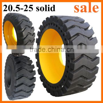 airless solid wheel loaders tire 20.5 25 lastik fiyatlari