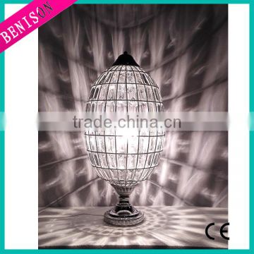 2016 modern table lamp clear acrylic chandelier beaded desk light fashionable led round decoration lighting factory item BS604