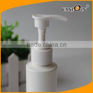 Vital White Cylindrical Empty Lotion Bottle With Pump 4 Oz. Size photo-5