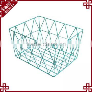 Eco-friendly Rectangular Chicken Wire Basket Wholesale Metal Wire Mesh Basket