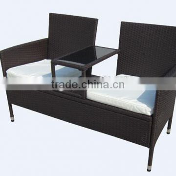 outdoor patio rattan wicker love seat garden chair balcony chair