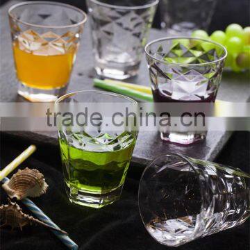 278ml Old Fashion Emboss Glass Cup Glass Juice Cup photo-5