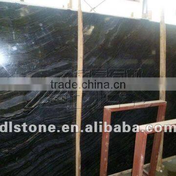 China Low Price black wood marble