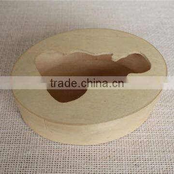 Oval Laser Cut Decor Balsa Wood Box for Gift photo-4