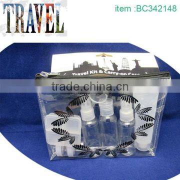 Plastic promotional bathroom travel size containers