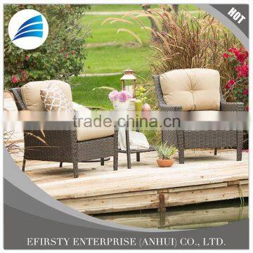 3-Piece Conversation rattan outdoor furniture garden Set