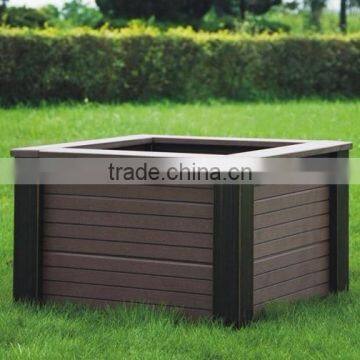 610*610*407mm eco-friendly wpc outdoor flower pot,wpc flower box