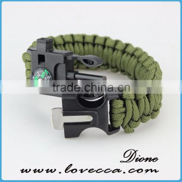 5 in 1 fire starter bracelet survival cord 550 paracord bracelet