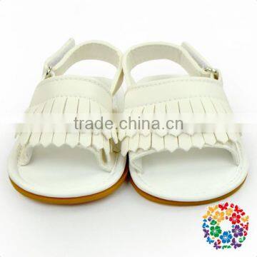 Wholesale Soft Sole Moccasins Prewalker Tassel Pink Girls Sandals photo-2