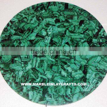 Round Malachite Coffee Table Tops