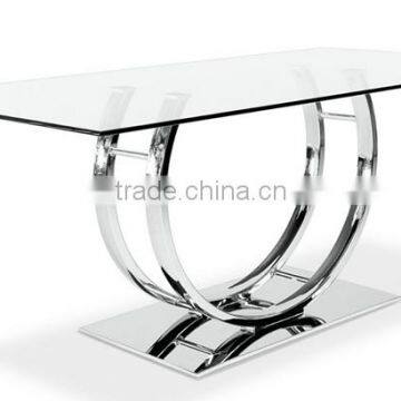 Modern stainless steel coffee table base wholesale chrome metal table legs FF-063