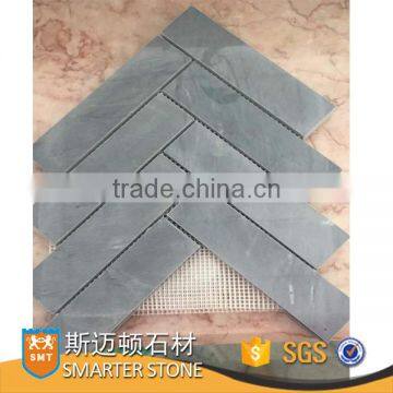 Graige grey marble herringbone mosaic tile sale for floor