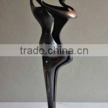 new products couple brass decorative abstract statue for sale