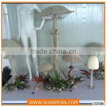 New Design Customize Window Display Artificial Fabric Mushroom photo-4