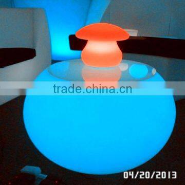 Transparent crystal rechargeable LED Dinner Table