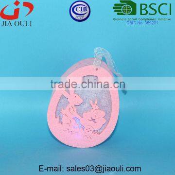 BSCI Audit Factory New Design Easter Decorations With LED Light Non-woven Hanging Eggs Decorations photo-5