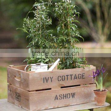 Hot sale small wood box, indoor planter boxes, wood planter box