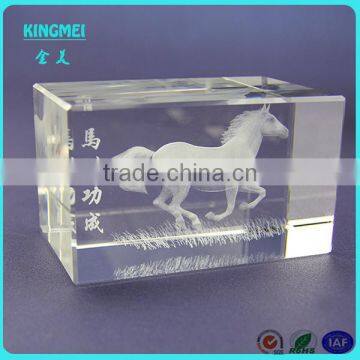 Customized 3d Crystal Gift Tank Model With Base K9 Crystal Engraving Laser Carved Blank photo-6