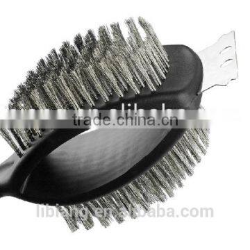 Two Sides Bbq Grill Cleaning Brush With Long Handle photo-3