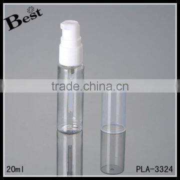 20ml Clear PET Cosmetic Plastic Spray Bottle Wholesale Small Plastic Spray Bottle With Clear Over Cap photo-2