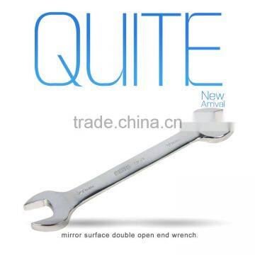 metric double open end wrench,mirror surface CR-V double end wrench,anti-rust open end wrench