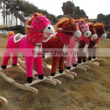 Kids Wooden Rocking Horse for Nome Play photo-4