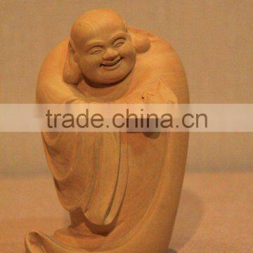 wood carving buddha