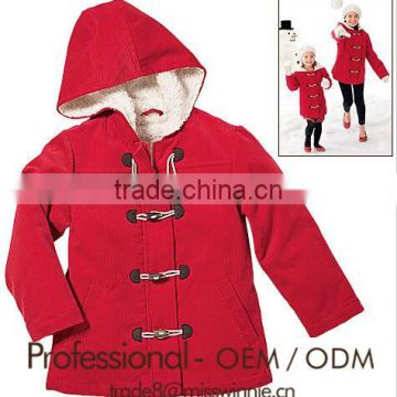 mommy and me red thicken fur jacket coat with hood mother and daughter overcoat