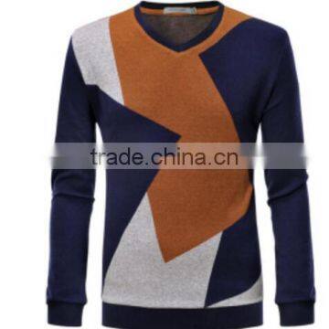 100% Polyester Cotton Material Adults Plain Men's T Shirt/V Collar Long Sleeved T Shirt photo-3