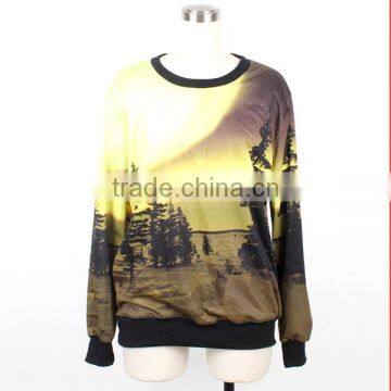 Good quality heavy weight custom 100 polyester sweatshirt