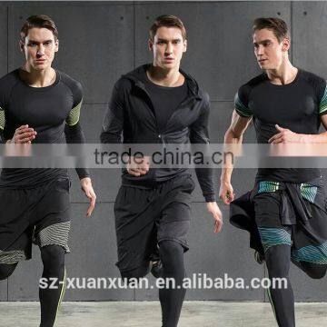 Newest design men sportsware tights jogging suits 2016