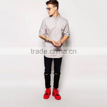 Standard Exclusive Longline Shirt Button Down Compression Shirt photo-4