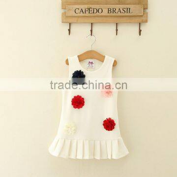 2017 Latest Wholesales Price Pattern White Children Frocks Design Monther and Kids Dress photo-2