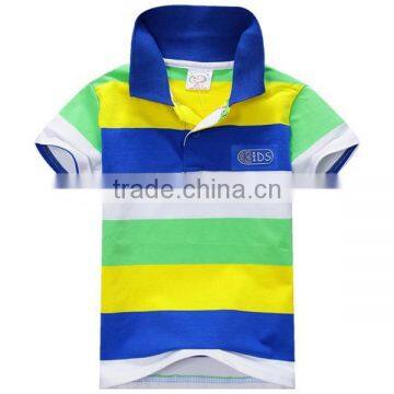 2016 New Summer Children Boys Striped T-shirts Kids Tops Sports Tee Custom Children Polo T Shirts photo-5