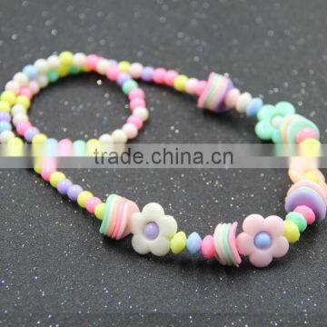 Zm35071a Korean Colorful Jewellery Children Statement Beads Necklace Set photo-3