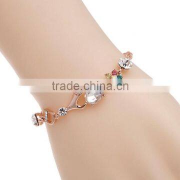 Zm33716a Fashion Wholesale Gold Plated Colorful Bracelet Jewelry photo-6