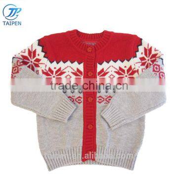 Baby Sweater Unisex Snowflake Knitting Pattern Cardigan Stweater Designs For Kids 2pcs Set Sweater And Pants Wholesale photo-2