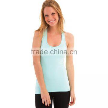 Plain Ribbed Wholesale 100 Cotton Stringer Tank Top for Women photo-4